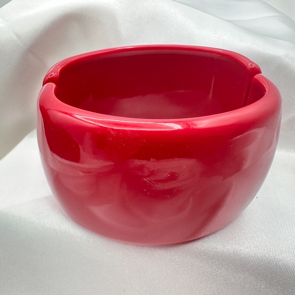 Vintage Y2K Pink Chunky Wide Bracelet Statement Women's Classic Fashion Jewelry